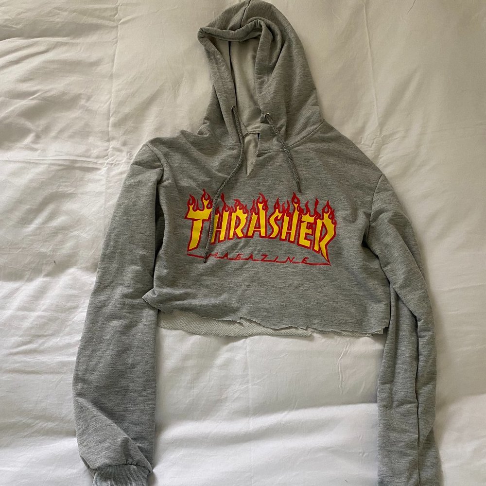 Thrasher cropped hoodie